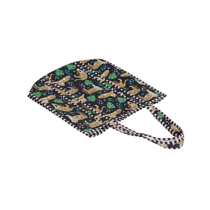 Handmade Cotton Floral Block Print Quilted Tote Shoulder Market Shopping Bag