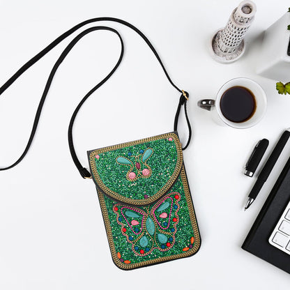 Beaded Crossbody Phone Shoulder Bag Boho Wallet Purse with Colorful Handcrafted Beads