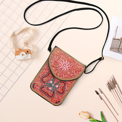 Beaded Crossbody Phone Shoulder Bag Boho Wallet Purse with Colorful Handcrafted Beads